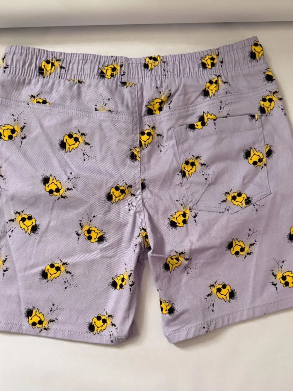 Fresh Prints of Bel-Air Smiley Face Stretch Twill Shorts NWT Men's M